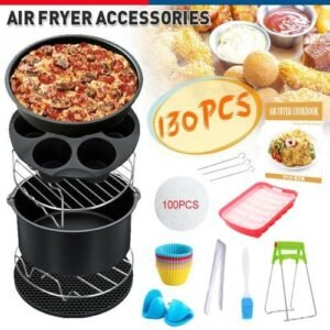8 Inch Set Universal Air Fryer Accessories Cooking Baking Set