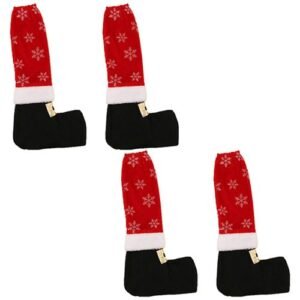 Christmas Chair Leg Socks Chair Leg Covers Floor Protector Table Legs Decorations For Home Office New,Snowflake NO5122