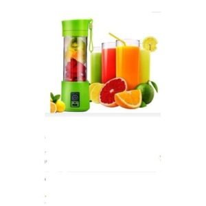 6 Blades Portable Rechargeable Juicer - Fruit Juice Blender 1pcs Green