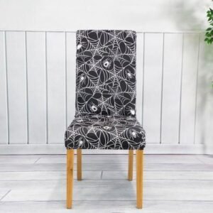 Halloween Chair Covers With Halloween Theme Pattern Printing For Living Room Dining Room