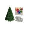 10ft Christmas Tree With Multicolored Lights And Balls