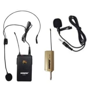 SHURE Rechargeable Wireless Lapel/tie-clip Microphone System With Head Mic
