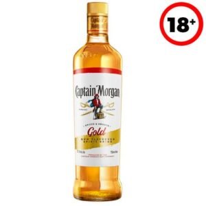 Captain Morgan Spiced Gold Rum 75cl + two cans of coke