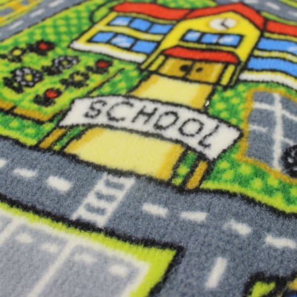 Jvl Carpets Cars Tracks Design - 80cm X 110cm