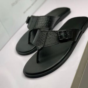 Easy Wear Black Pam Slippers