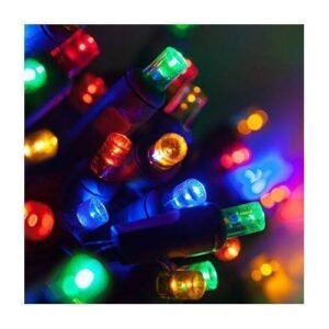 Christmas 6ft Xmas Tree, Multicolor Led Lights & Balls For Decoration