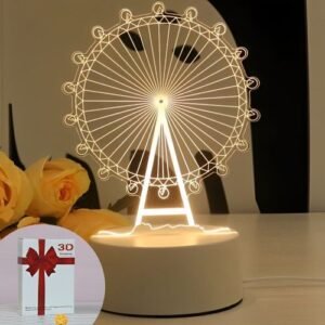 Mythco 3D Illusion Night Light With Smart Touch For Kids Room Decor Lamp Birthday Christmas Gifts
