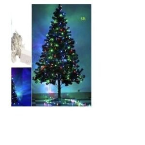 Christmas 5ft Christmas Tree + 100 Bulbs Multicolor Led Light