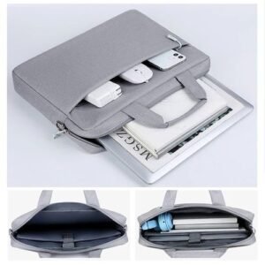 SILVER LAPTOP BAG WITH ANTI SHOCK PROTECTION