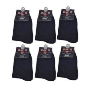 Men Socks -6 Pairs -Black