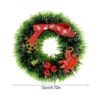 12cm Wreath Xmas Door Window Garland Pendant Ornaments Artificial Red Berry Wreath Indoor Outdoor Decoration