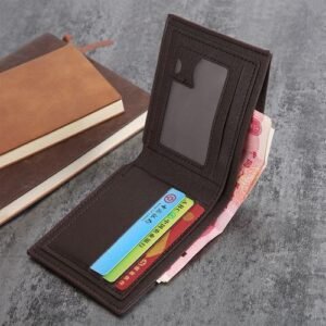 Men's vintage wallet, multi-function card bag, Eagle print