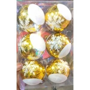 Christmas Snow-edge Christmas Tree Balls (6pieces)