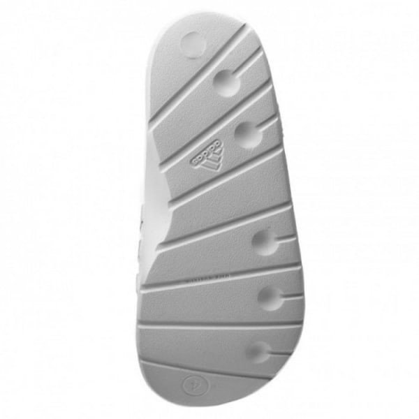 adidas Men's Duramo Solar Soft Slide White With Black Stripes
