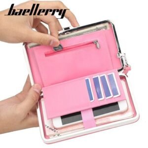 Women Wallet PU Leather Ladies Purse/ Wallet Compact Pink