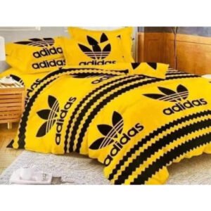 Adidas Inspired Duvet & Bedding Sets - Duvet, Flat Bedsheet With 4 Pillowcases - Multicolor
