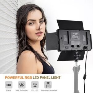 Bi-color RGB Photography Light 36W LED Light Panel 352pcs